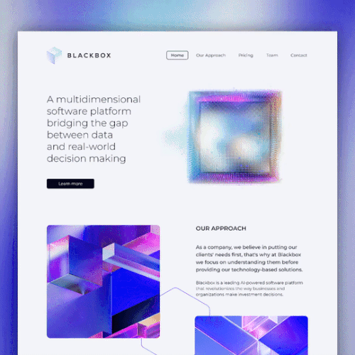 Website design + animation