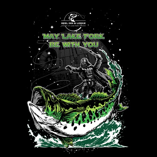 Darth Vader Fishing the Big Bass