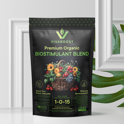 Organic Fertilizer Stand-Up Pouch design