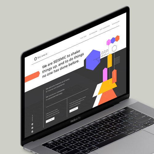Seismic Website design