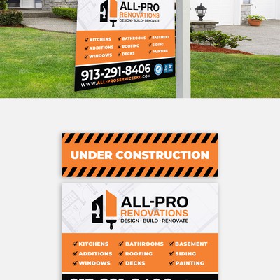 Yard and rider sign