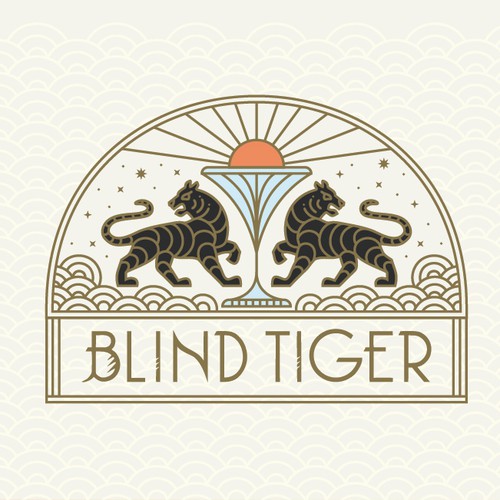 Logo design in art deco style