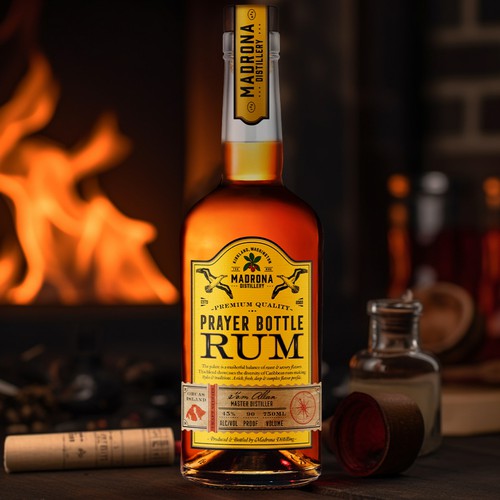 Rum label design