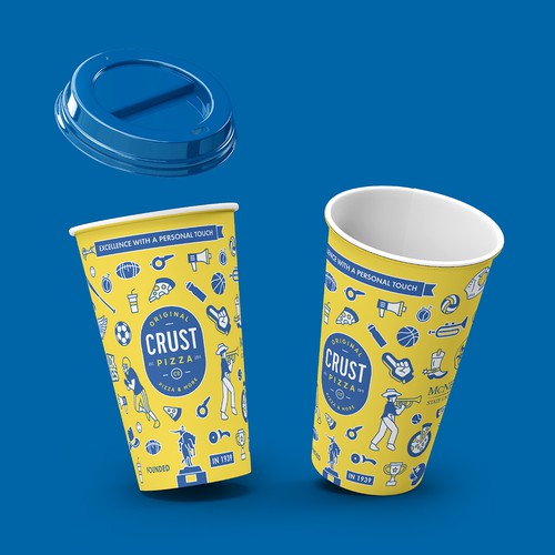 Mcneese University x Crust Pizza - Pattern Illustration