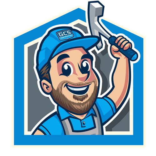 Mascot & Logo Design for GCS Contracting LLC
