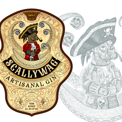 Gin Label design